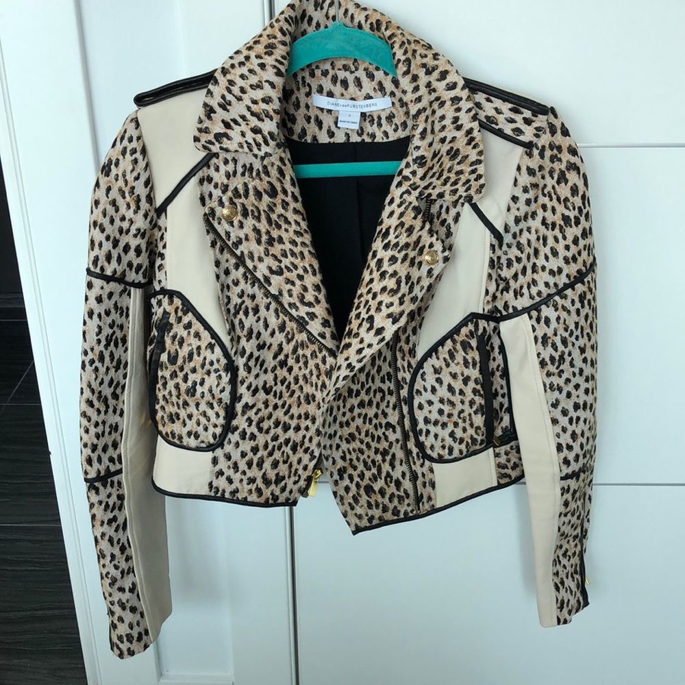 *3 for $500* Diane von Furstenberg Moto jacket